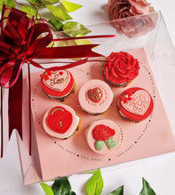 Load image into Gallery viewer, Luxury Valentine's Cupcake Gift Box
